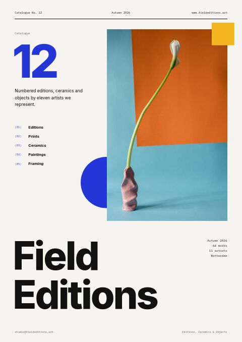 Art & Gallery catalog template cover