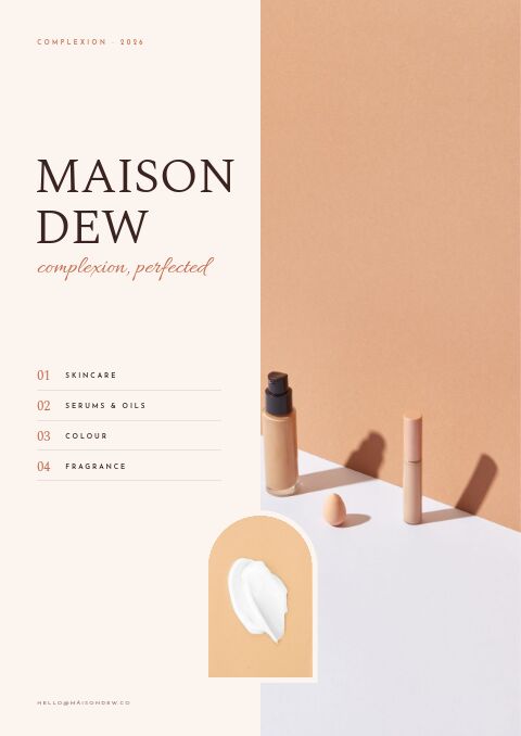 Beauty & Cosmetics — Cover · split page