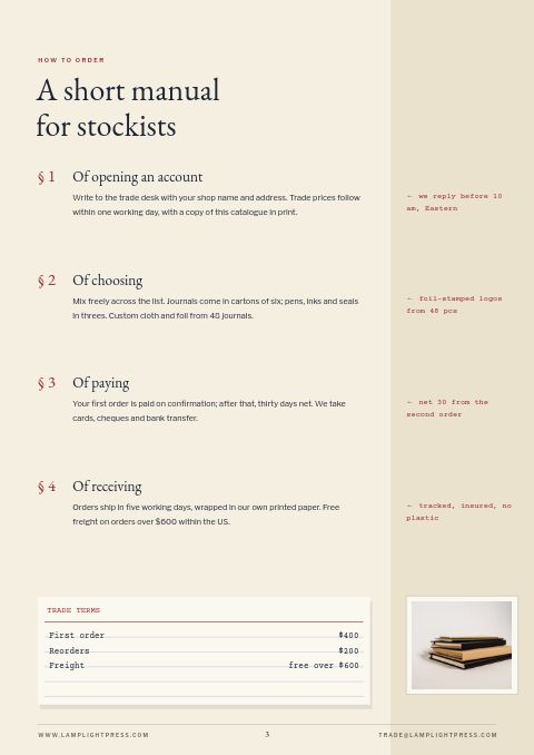 Books & Stationery — How to Order page