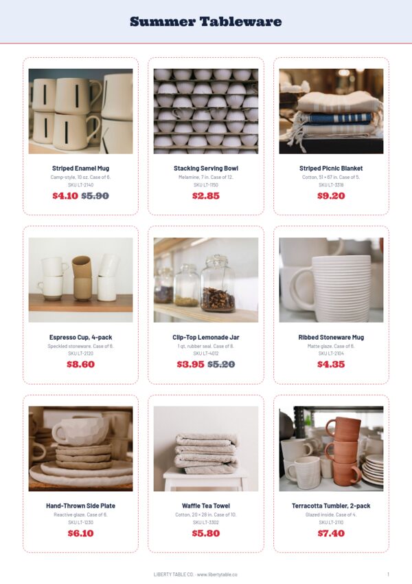 4th of July Sale — product page, 3 × 3 grid