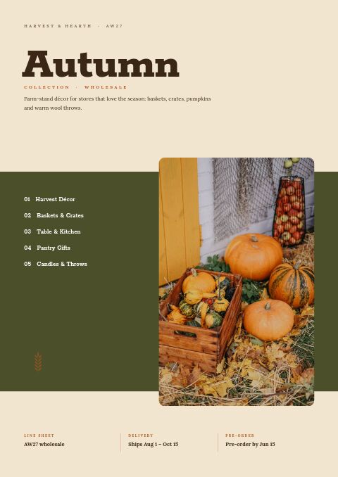 Autumn Collection — Cover · band page