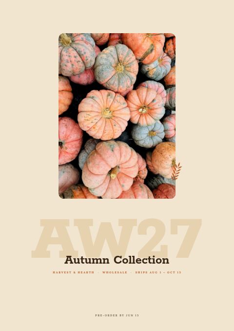 Autumn Collection — Cover · poster page