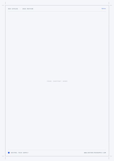 B2B Catalog — Framed Blank page