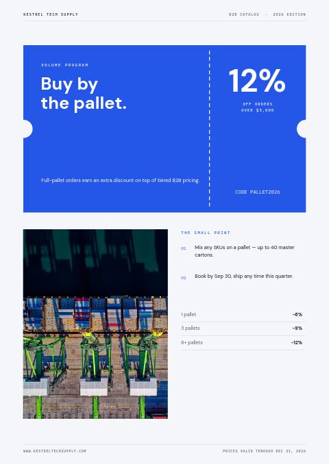 B2B Catalog — Promo / Sale page