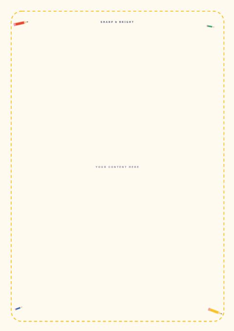 Back to School — Framed Blank page