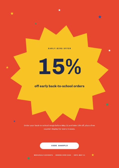 Back to School — Promo / Sale page