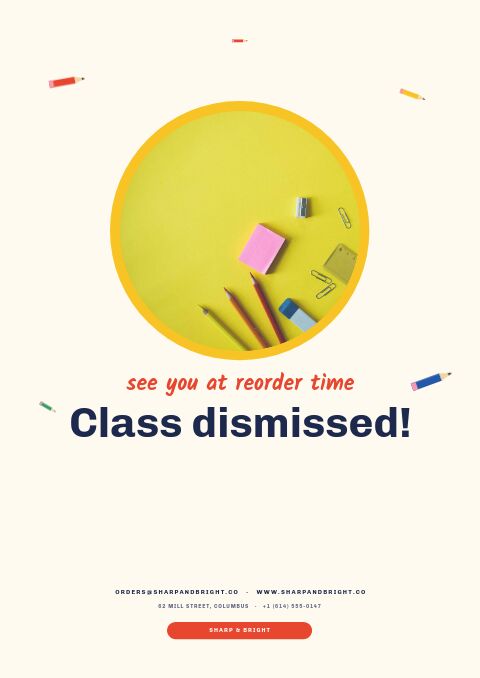 Back to School — Back Cover page