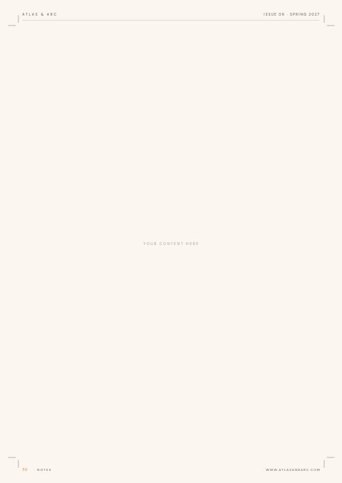 Bags & Accessories Catalog — Framed Blank page