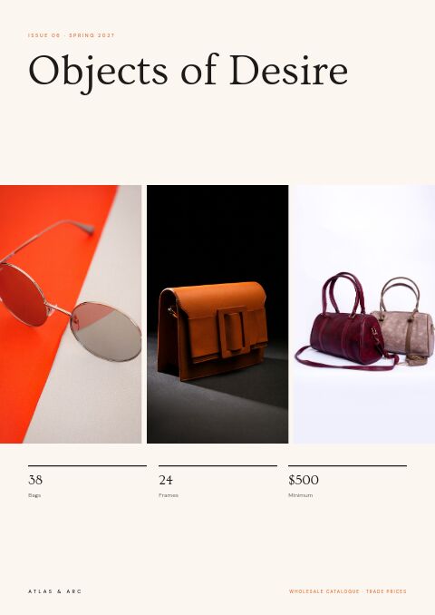 Bags & Accessories Catalog — Cover · band page