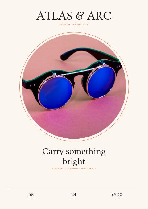 Bags & Accessories Catalog — Cover · poster page