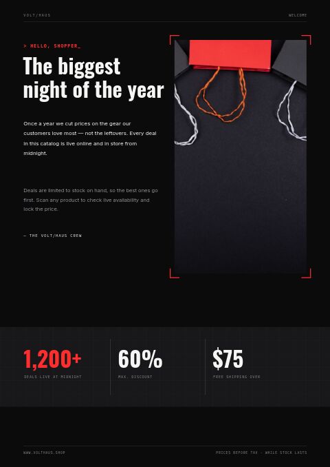 Black Friday — Welcome / About page
