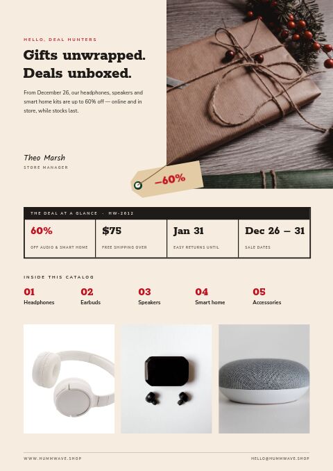 Boxing Day — Welcome / About page