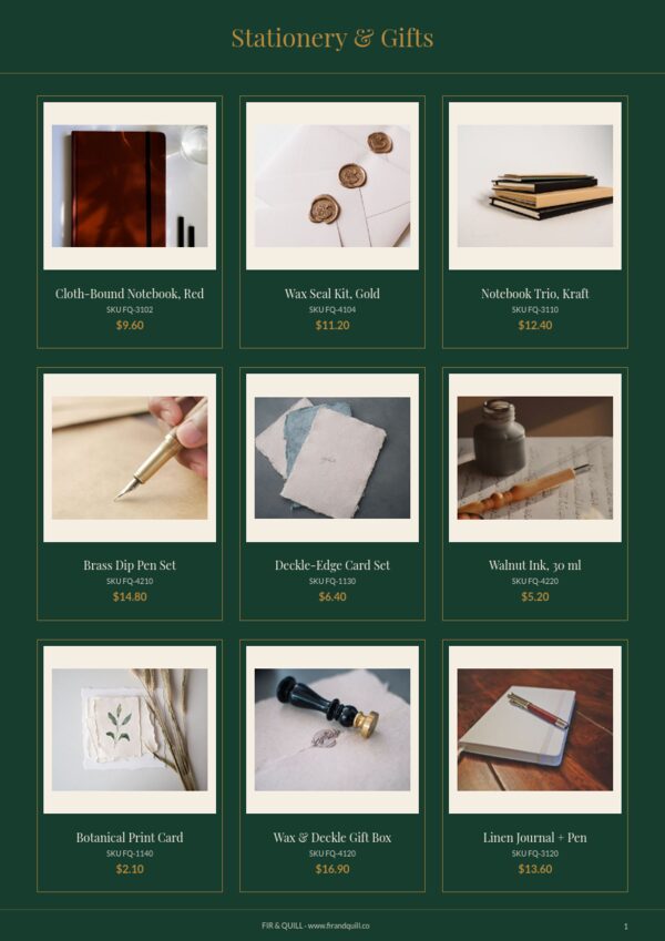 Christmas — product page, 3 × 3 grid