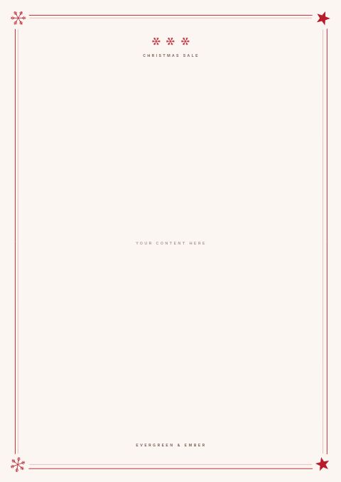 Christmas Sale — Framed Blank page