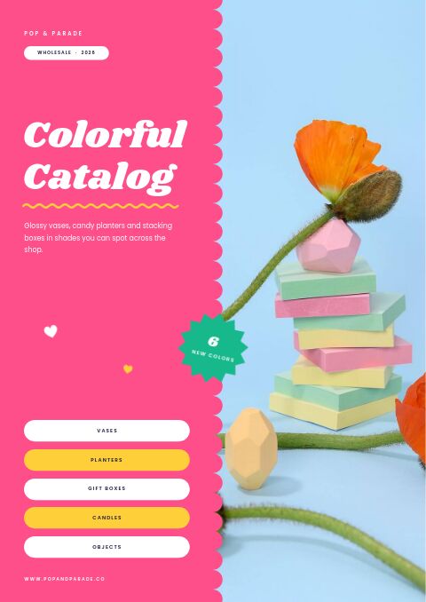Colorful Catalog — Cover · band page