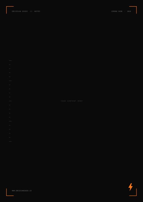 Coming Soon — Framed Blank page
