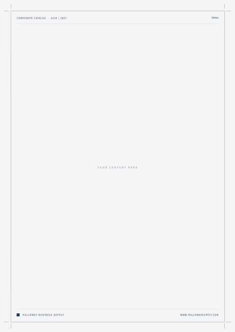 Corporate Catalog — Framed Blank page