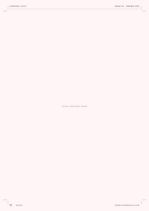Cosmetics Catalog — Framed Blank page