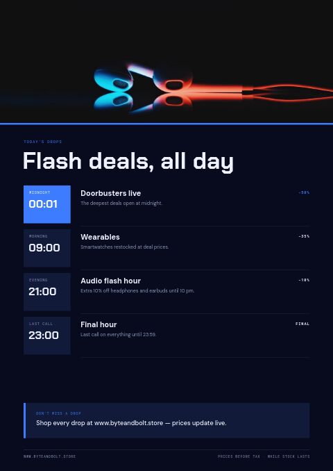 Cyber Monday — Event / Launch page