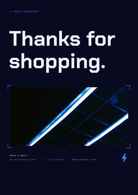 Cyber Monday — Back Cover page