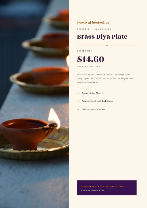 Diwali — Featured Product page