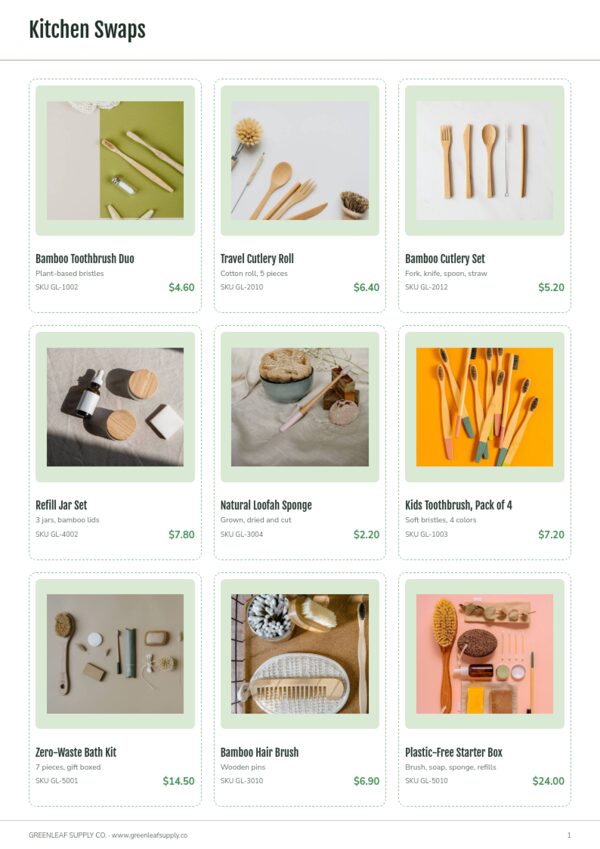 Earth Day — product page, 3 × 3 grid