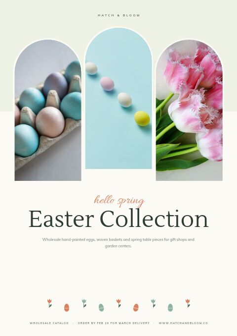 Easter Collection catalog template cover