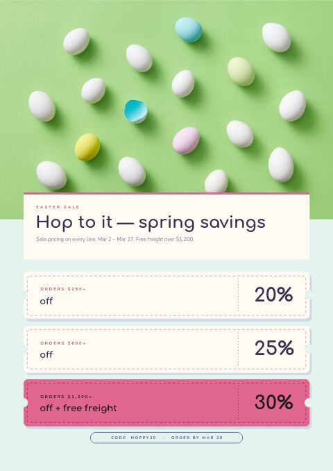 Easter Sale — Promo / Sale page