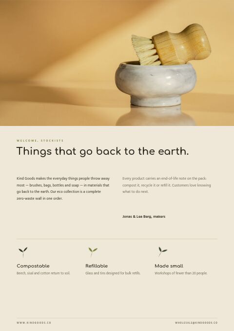 Eco Collection — Welcome / About page