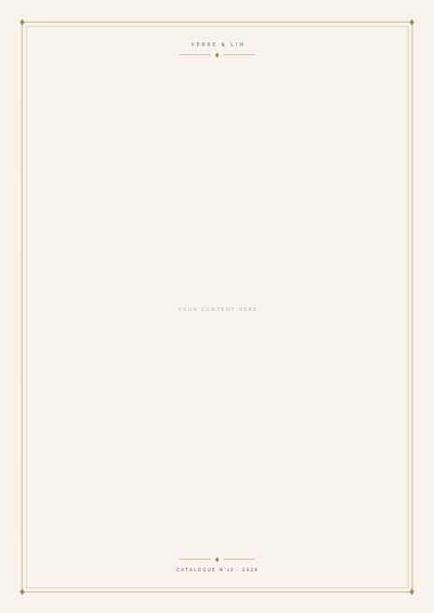 Elegant Catalog — Framed Blank page