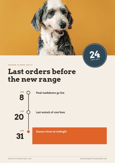 End of Season Sale — Event / Launch page