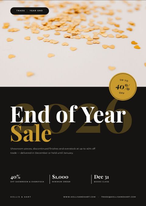 End of Year Sale catalog template cover