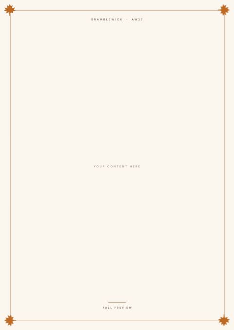 Fall Preview — Framed Blank page