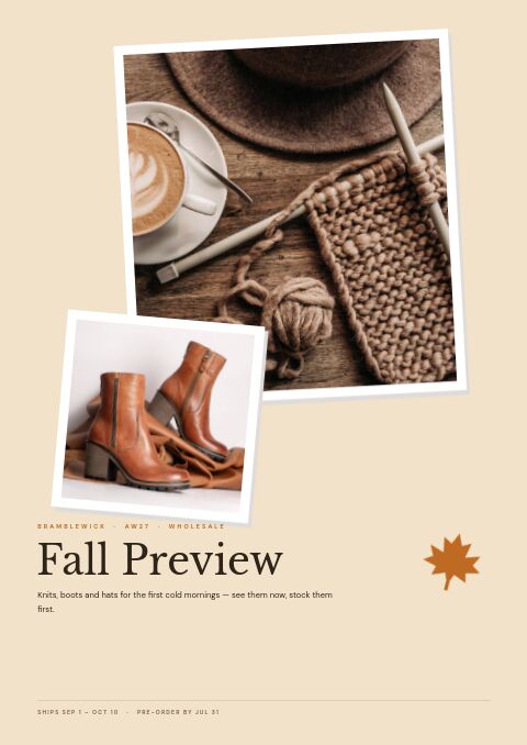 Fall Preview — Cover · poster page