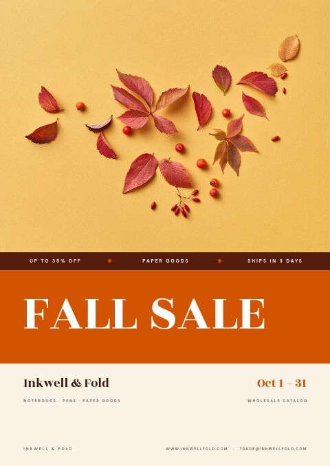 Fall Sale — Cover · band page