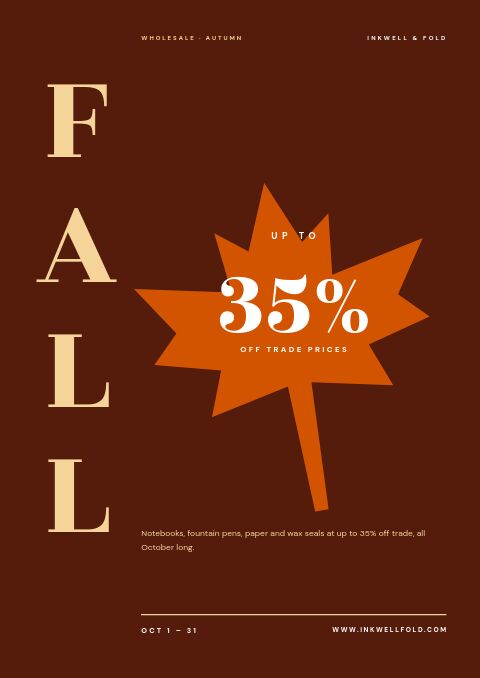 Fall Sale — Cover · poster page
