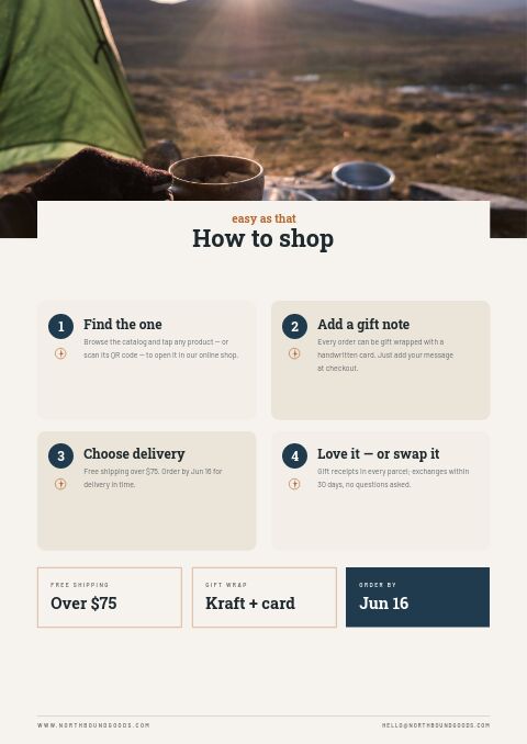 Father’s Day — How to Order page