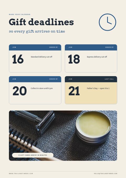 Father’s Day Gift Guide — Event / Launch page