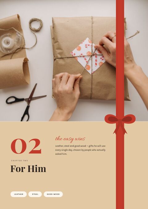 Gift Guide — Collection Divider page