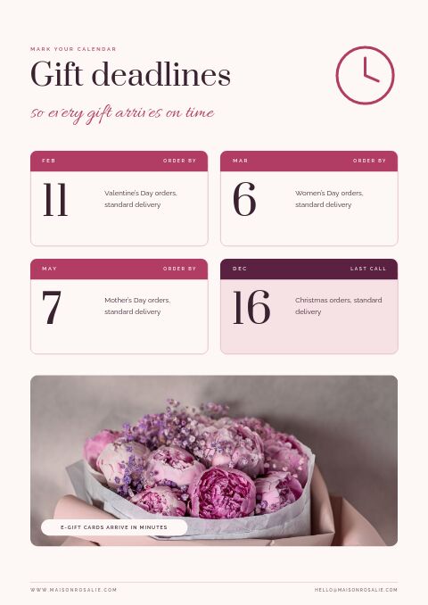 Gifts for Her — Event / Launch page