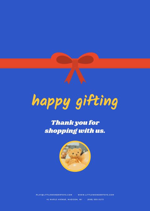 Gifts for Kids — Back Cover page