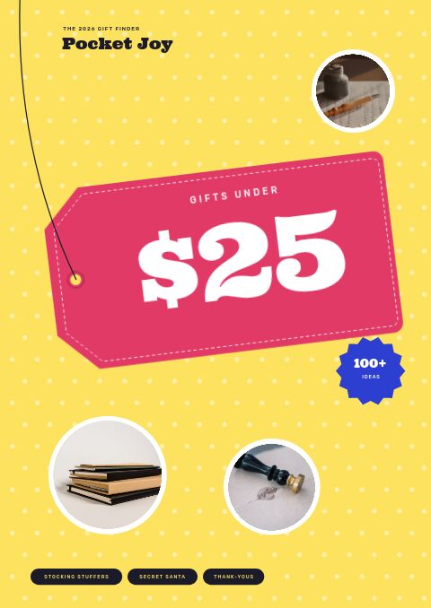 Gifts Under $25 catalog template cover