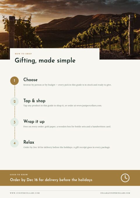 Holiday Gift Guide — How to Order page