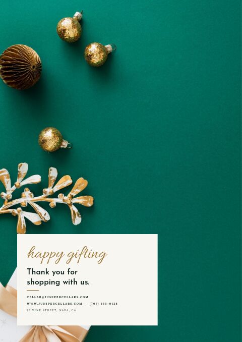 Holiday Gift Guide — Back Cover page