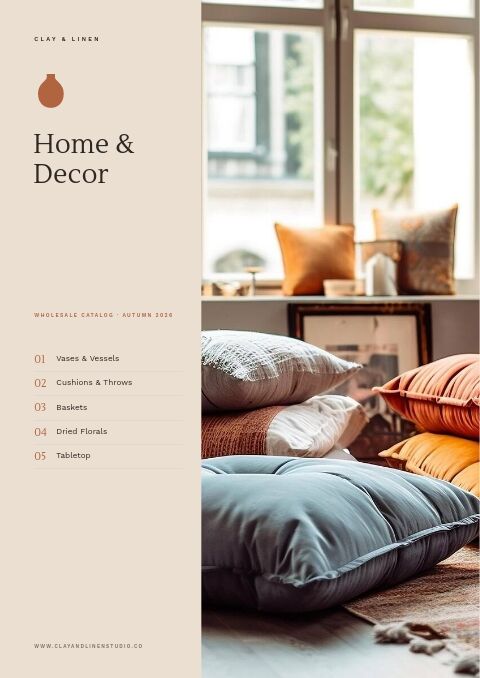Home & Decor Catalog — Cover · band page