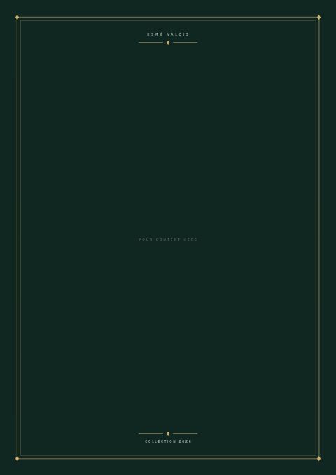 Jewelry Catalog — Framed Blank page