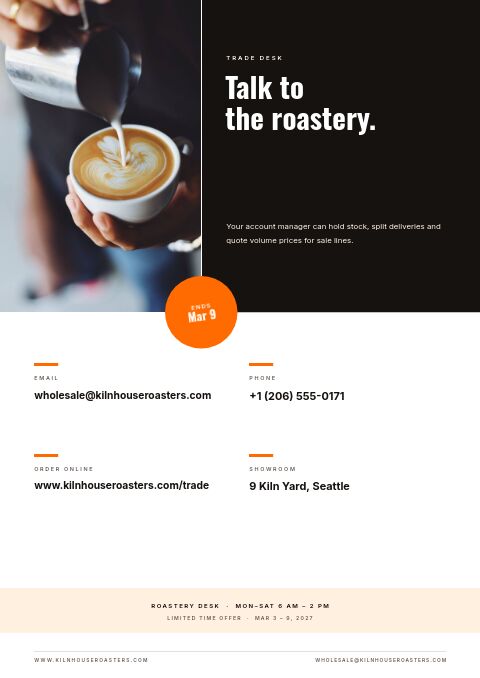 Limited Time Offer — Contact / Info page