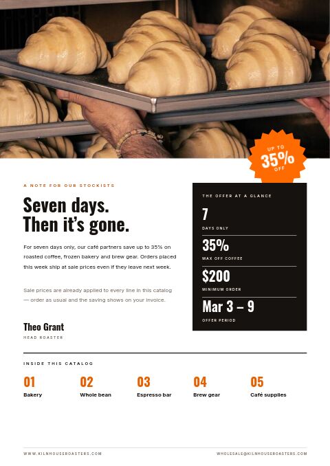 Limited Time Offer — Welcome / About page