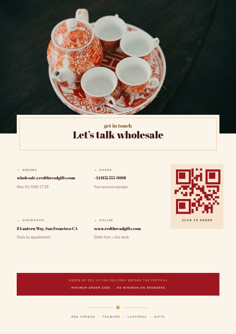 Lunar New Year — Contact / Info page