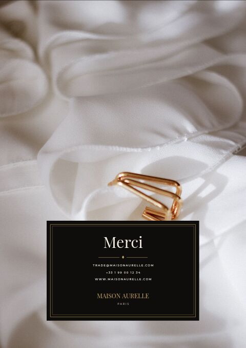 Luxury Catalog — Back Cover page